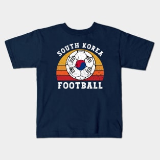 South Korea Football Lover Kids T-Shirt